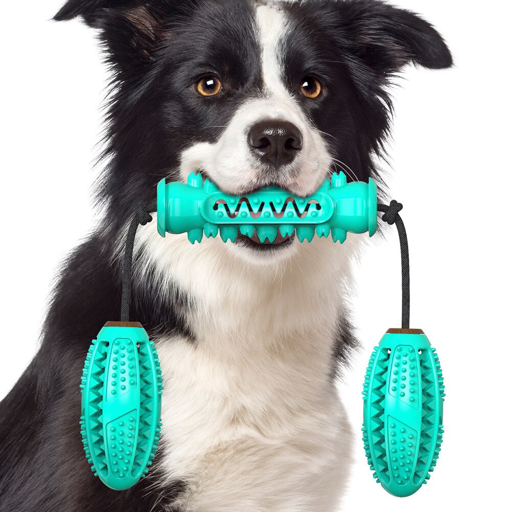 Durable Rubber Chew Bones that clean teeth while chewing